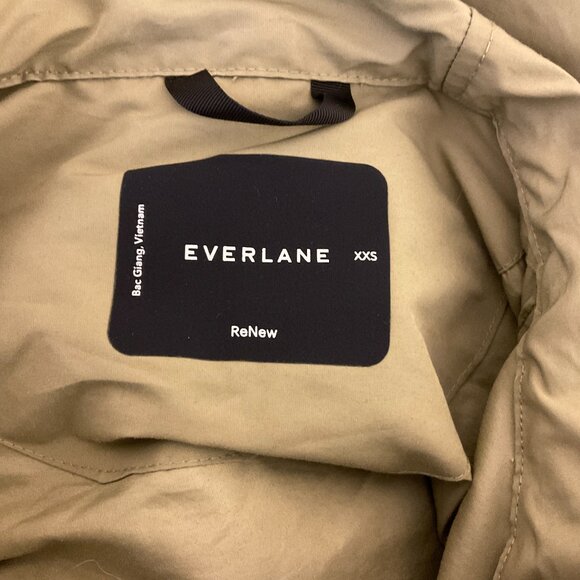 Everlane Renew Jacket XXS Light Olive Green Snap Zipper Deep Pockets Long Sleeve - Picture 10 of 10
